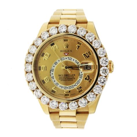 rolex sky dweller diamond bezel